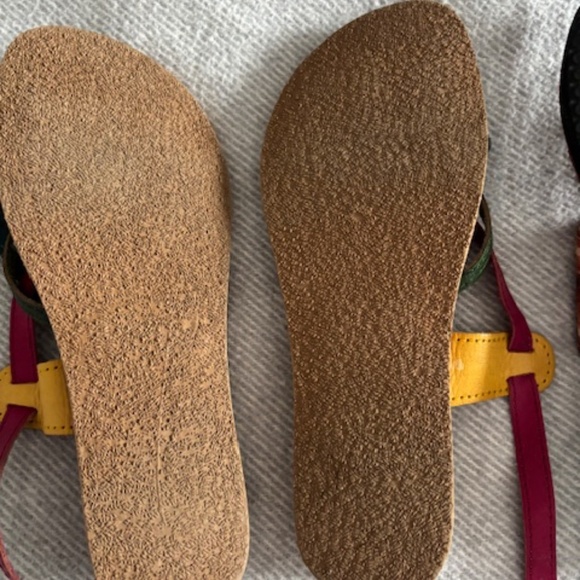 Funky Mexican leather sandals, size 8 - Picture 4 of 4